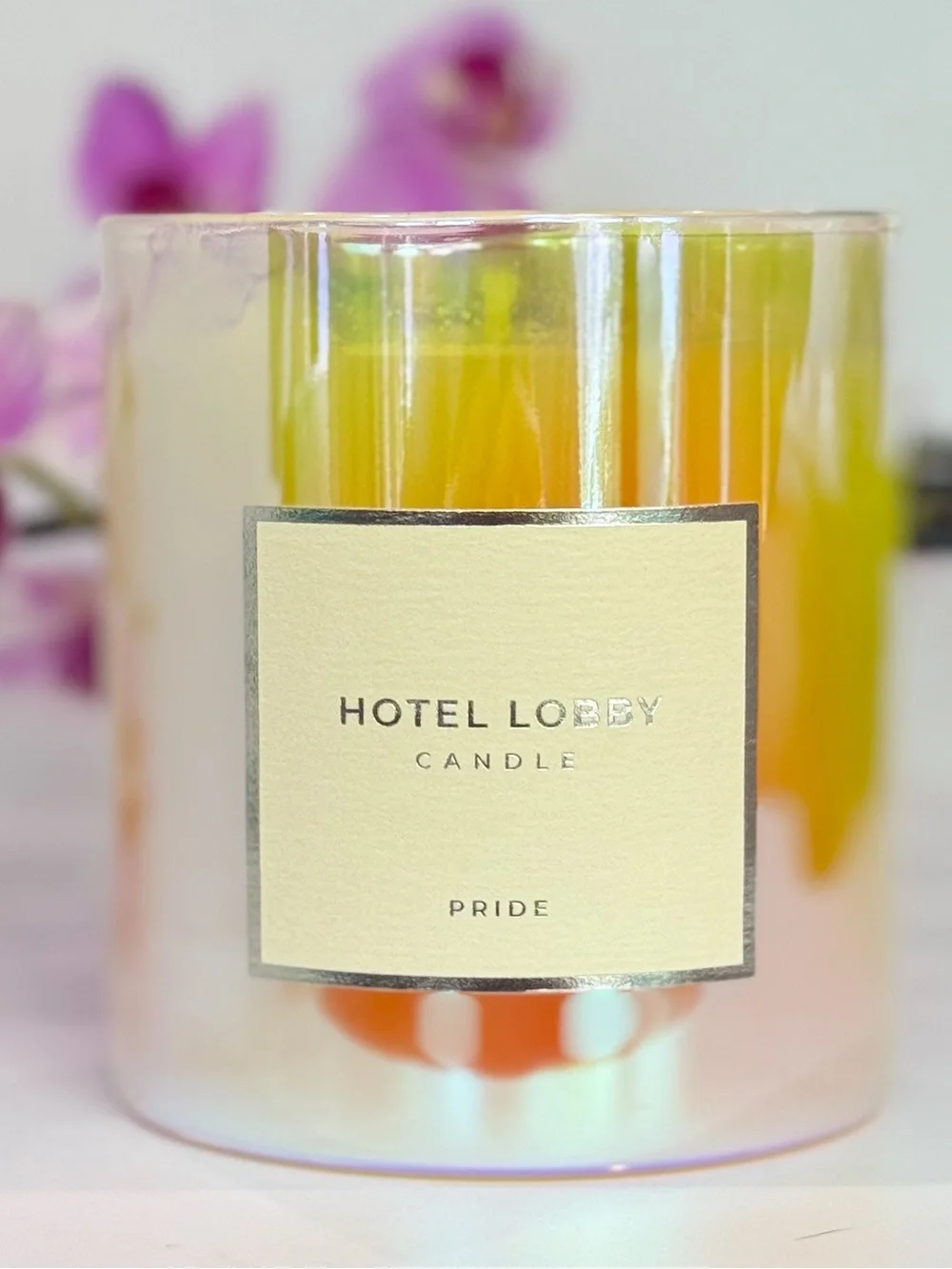 Hotel Lobby Candle PRIDE Candle – Brand New – Iridescent Limited Edition